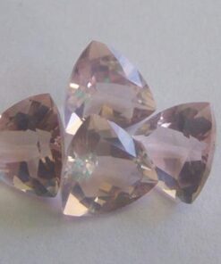 7mm rose quartz trillion cut