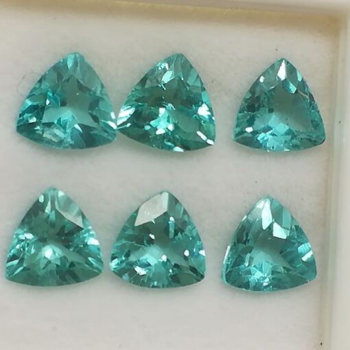 7mm blue apatite trillion cut