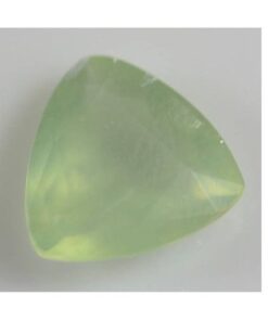 7mm prehnite trillion cut