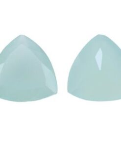 7mm aqua chalcedony trillion cut