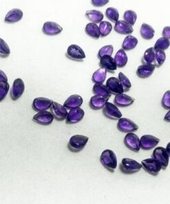 7x5mm african amethyst pear cut