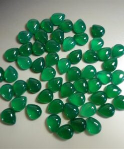 7x5mm green onyx pear