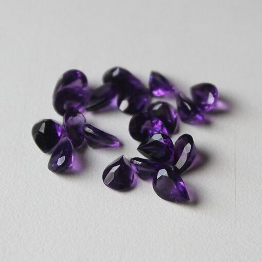 7x9mm african amethyst pear cut