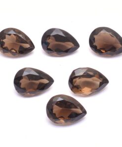 7x9mm smoky quartz pear cut