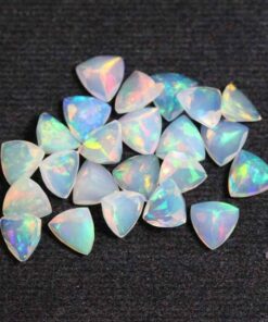8mm ethiopian opal trillion cut