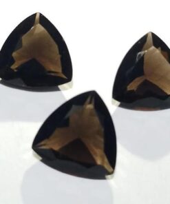 8mm smoky quartz trillion cut