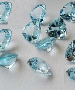 8mm sky blue topaz trillion cut