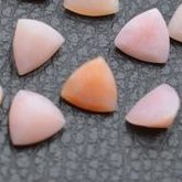 8mm pink opal trillion cut