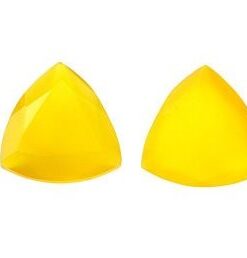 8mm yellow chalcedony trillion cut