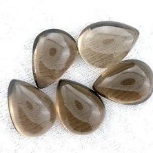 8x10mm smoky quartz pear