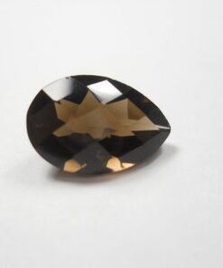 8x10mm smoky quartz pear cut