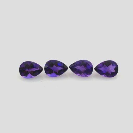 8x10mm african amethyst pear cut