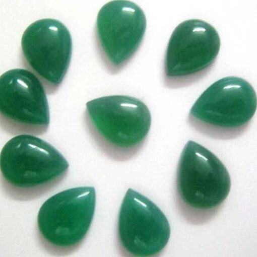 8x10mm green onyx pear