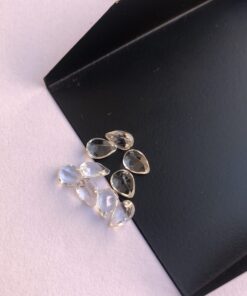 5x4mm white topaz pear cut