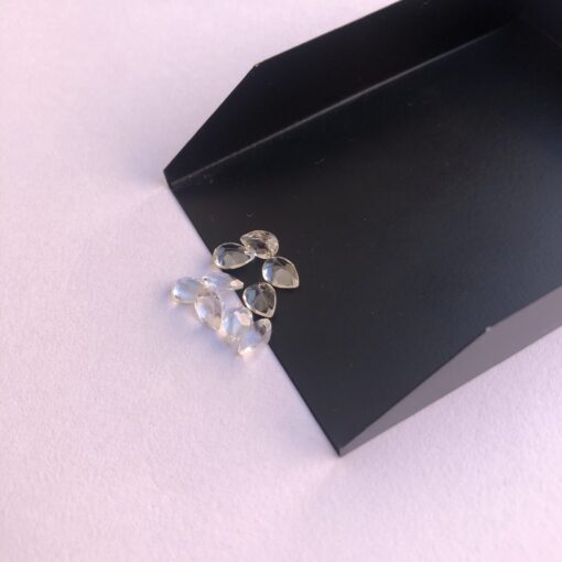 5x3mm white topaz pear cut