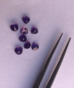 6mm african amethyst heart cut