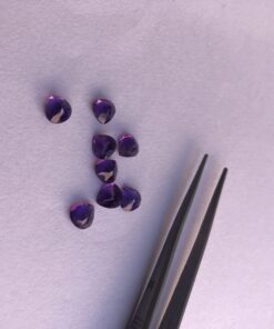 4mm african amethyst heart cut