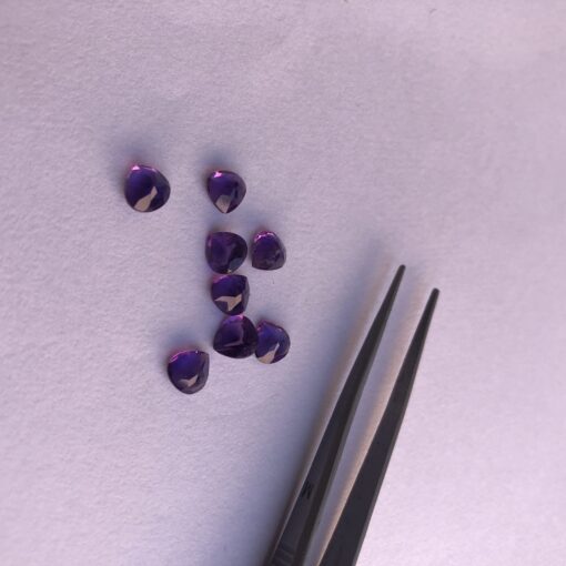 4mm african amethyst heart cut