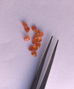 5mm carnelian trillion cut