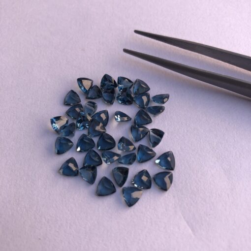 5mm london blue topaz trillion cut