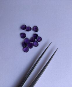 7mm african amethyst heart cut