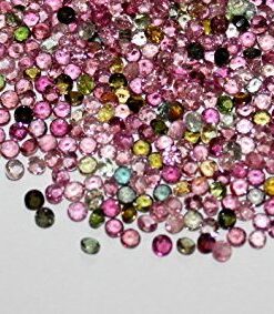 2.25mm multi tourmaline round cut