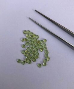 2.5mm peridot round cut