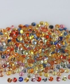 2mm multi sapphire round cut