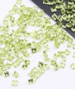 2mm peridot square cut