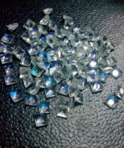 2mm rainbow moonstone square cut