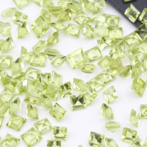 2mm peridot princess cut