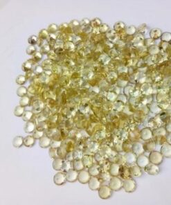 2mm lemon quartz round cut