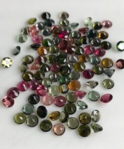 3.5mm multi tourmaline round cut