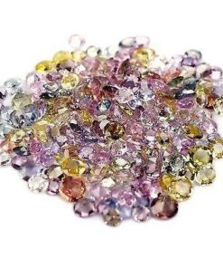 3mm multi sapphire round cut