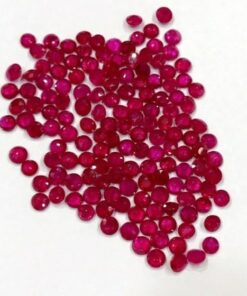 3mm burma ruby round cut