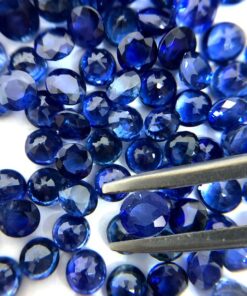 3mm blue sapphire round cut