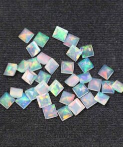 4mm ethiopian opal square cut