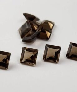 4mm smoky quartz princess cut