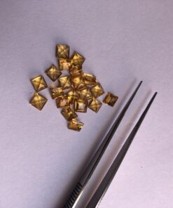 4mm citrine square cut