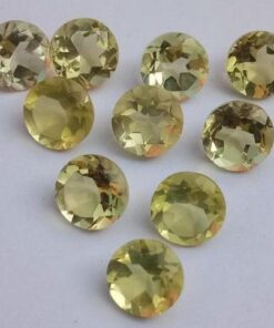 5mm lemon quartz round cut