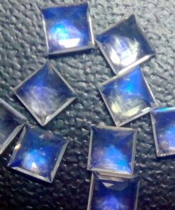 5mm rainbow moonstone princess cut