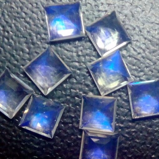 5mm rainbow moonstone princess cut