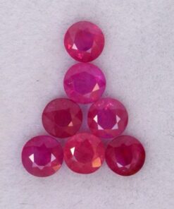 5mm burma ruby round cut