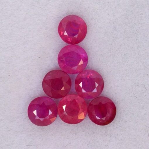 5mm burma ruby round cut