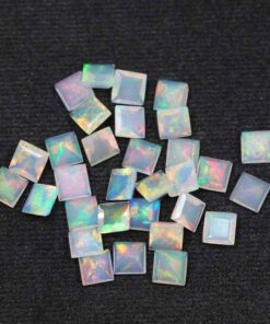 6mm ethiopian opal square cut