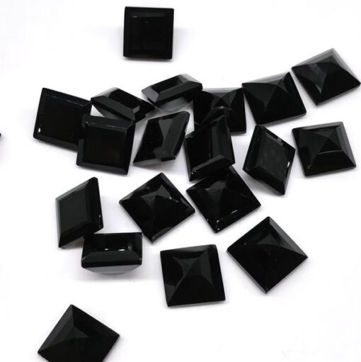 6mm black onyx princess cut