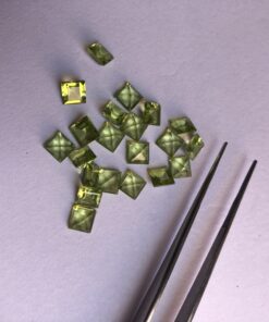 6mm peridot square cut