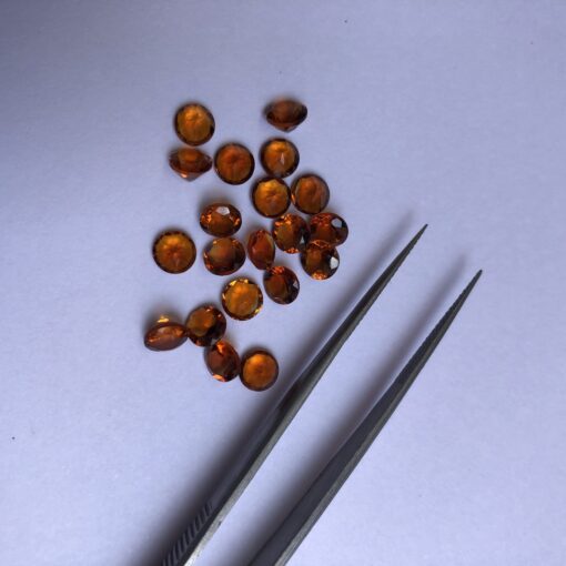 6mm brandy citrine round cut