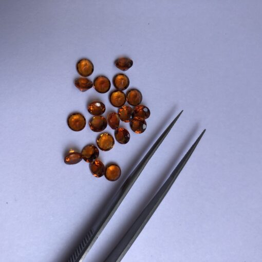 5mm brandy citrine round cut