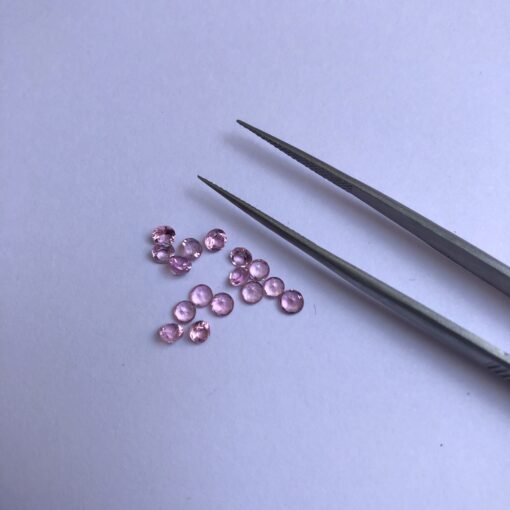 2.75mm pink tourmaline round cut